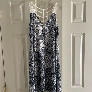 Blue and White Summer Dress Size Small